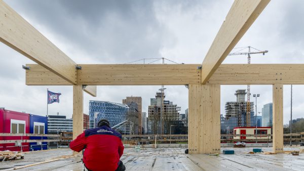 HSB bouwt in hout op de Zuidas