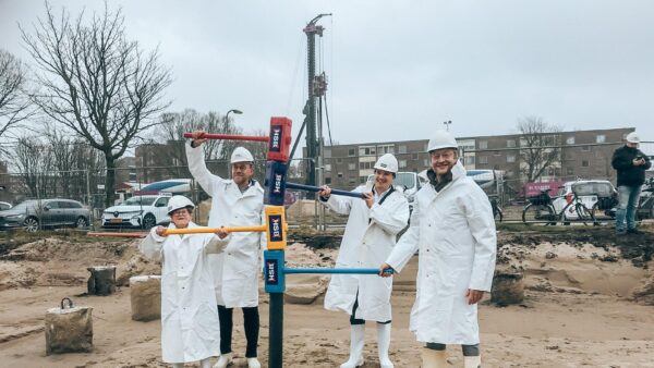 Start bouw De Schrijvers in Haarlem